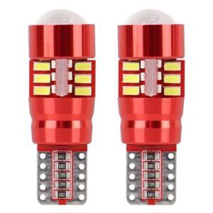 Amio – LED CANBUS T10 W5W 12V W2.1x9.5d 5600K 27xSMD 3014HP Καρφωτό Λευκό για Φώτα Θέσης & Εσωτερικού Αυτοκινήτου – 2 Τεμ. (01446/AM)