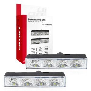 Amio – Φώτα Ημέρας DRL LED 12/24V 800Lm για Ισχυρή Ορατότητα & Ασφάλεια σε Αυτοκίνητο & Φορτηγό – Σετ 2 Τεμ. (01528/AM)