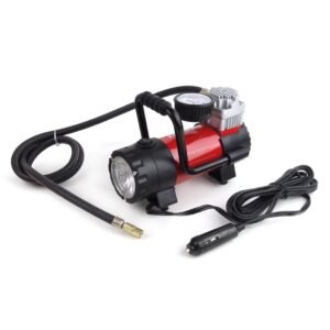AMiO – Κομπρεσέρ αέρα ελαστικών αυτοκινήτου 12V 100psi 7bar 28l/min, φουσκώστε τα ελαστικά σας με απόλυτη ευκολία και φωτίστε κάθε δύσκολο σημείο – 1 Τεμ. (02180/AM)