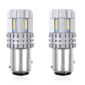 Amio - P21/5W BAY15d 12/24V 22 LED SMD ULTRABRIGHT 3020 CANBUS ΛΕΥΚΟ 2ΤΕΜ. (02450/AM)