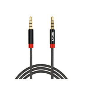 Amio - ΚΑΛΩΔΙΟ ΣΥΝΔΕΣΗΣ AUX MINI JACK>JACK 3,5mm 100cm - 1 TEM. (03269/AM)