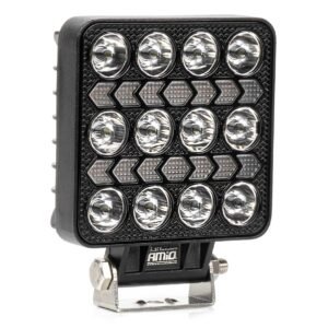 Amio - LED Λάμπα Εργασίας 36W 3600lm 6500K με Προειδοποιητικό Φως – 9–36V (Λευκό + Κίτρινο) Spot Αλουμινένια - 1 τεμ. - (04419/AM)