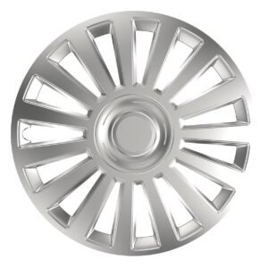 Amio - ΤΑΣΙΑ 14" HUBCAP LUXURY ΑΣΗΜΙ ΜΕ ΔΙΑΜΕΤΡΟ ΓΙΑ ΣΗΜΑ 6,5cm ΣΕΤ ΣΕ ΚΟΥΤΙ- 4 ΤΕΜ. (1150/AM)