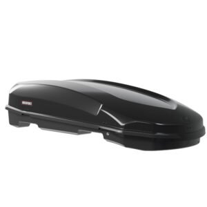 Menabo - Μπαγκαζιέρα Οροφής Satellite 600 Duo Black με T-track σε Μαύρο Γυαλιστερό Χρώμα από ABS Πλαστικό με Διαστάσεις 197,6x94,1x46,7 cm - 1 Τεμ. (14280/MB)