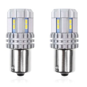 Amio - P21W BA15s 12/24V 22LED SMD ULTRABRIGHT CANBUS ΛΕΥΚΟ 2ΤΕΜ. (02449/AM)
