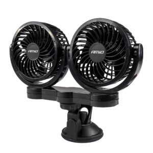 Amio - ΑΝΕΜΙΣΤΗΡΑΣ ΔΙΠΛΟΣ 24V 2χ4''(10,8cm) ΜΕ ΦΙΣ ΑΝΑΠΤΗΡΑ 2 ΤΑΧΥΤΗΤΩΝ ΜΕ ΒΕΝΤΟΥΖΑ PRO SERIES - 1 ΤΕΜ. (03011/AM)