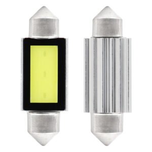 Amio – Λαμπάκια Πλαφονιέρας LED 39mm C5W C10W 12V 2.4W 5600K 3xCOB CANBUS για Ισχυρό Ομοιόμορφο Φωτισμό Εσωτερικού – Σετ 2 Τεμ. (01640/AM)
