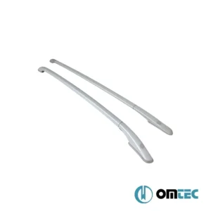 Omtec – Παράλληλες Μπάρες Οροφής Αλουμινίου για Fiat Panda 2003-2012, αναβαθμίστε αισθητικά την εμφάνιση του οχήματός σας – 2 Τεμ. (2501932/OM)