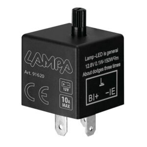 LED FLASHER (ΦΛΑΣΙΕΡΑ) TRIMMER ΗΛΕΚΤΡΟΝΙΚΟ ΓΙΑ LED ΦΛΑΣ 12V max 10A 3PIN LAMPA - 1 ΤΕΜ.